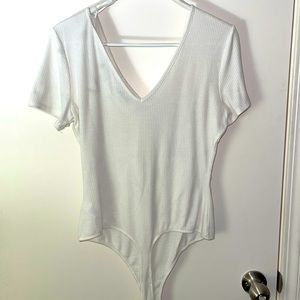 White body suit mud size large never worn